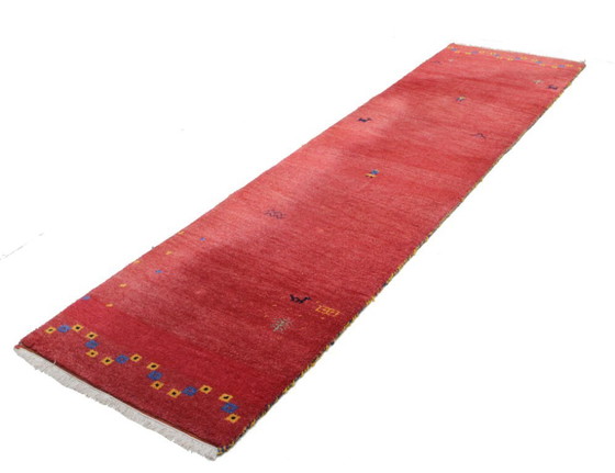 Image 1 of Origineel modern Indo Gabbeh wollen tapijt 300 x 80 cm, uitstekende staat.