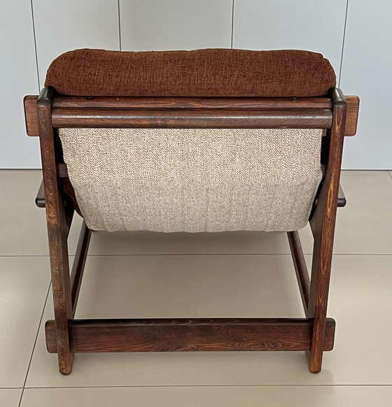 Image 1 of Scandinavian oak armchair, 60s