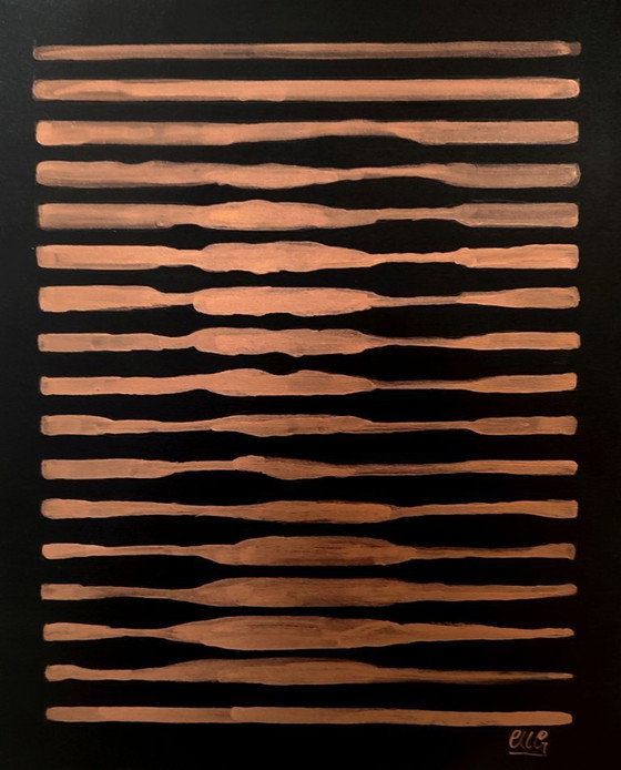 Image 1 of Walter Geraci - Gioconda Stripes (bronzo)