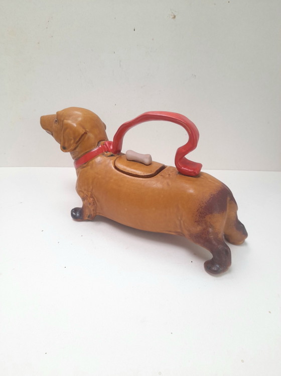 Antike japanische Teekanne in Form eines Dackels – Tischdekoration, Ceramic (photo 3 of 5)
