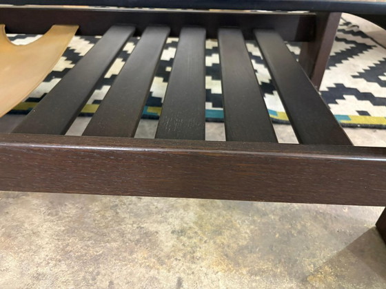 Image 1 of Coffee table wenge wood with glass top