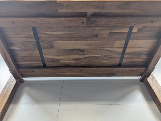 Image 1 of Japandi solid wood dining table | Rain Tree wood | 193 x 99 x 76 cm