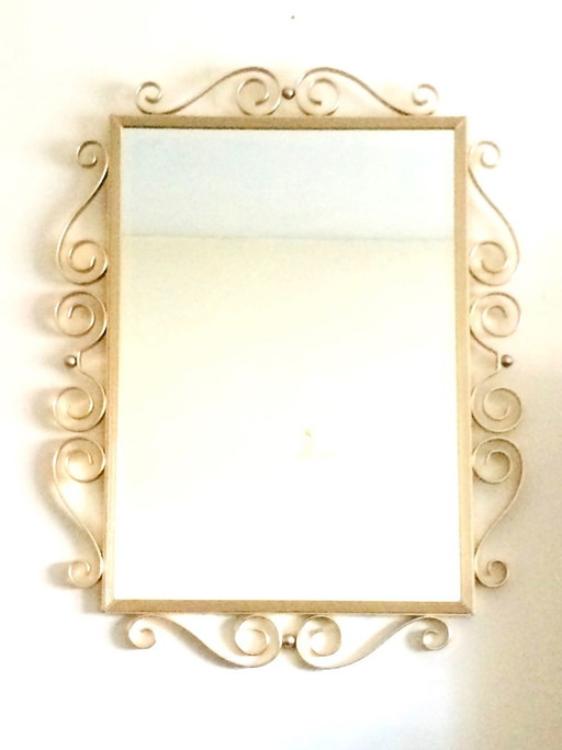  Grand Miroir SPIEGEL 50s Neoclassical Style (88x68) * Hollywood Regency * Vintage Mirror