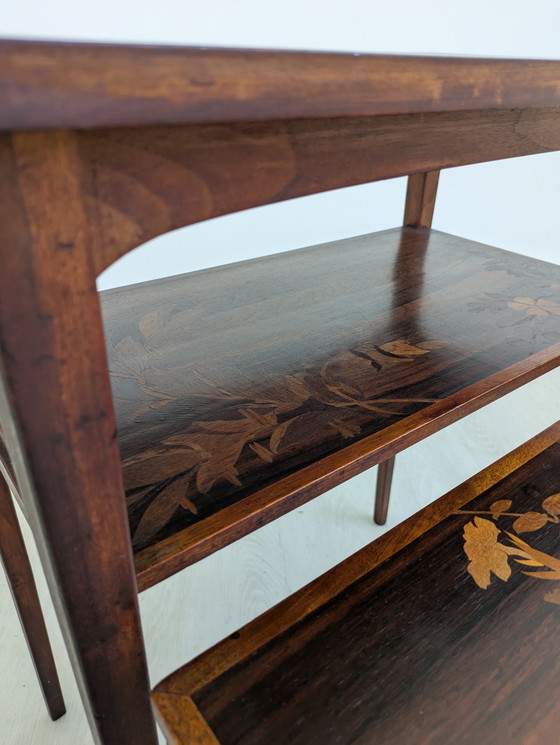 Image 1 of Set of Coffee Tables, Emile Gallé - Inlaid Wood