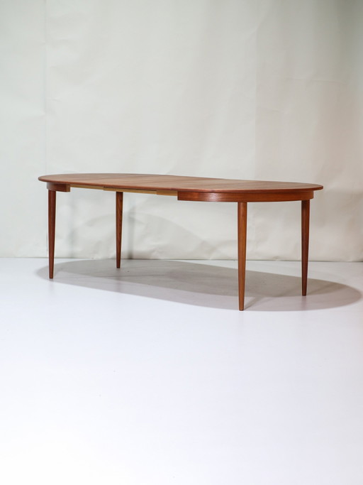 Mesa de comedor extensible Skovmand &amp; Andersen Danesa Teca Vintage