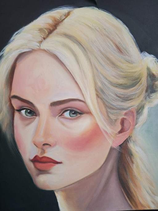 David KANDELAKI - Natasha - Artist's Painting – schilderijen tekeningen, Canvas (photo 2 of 9)