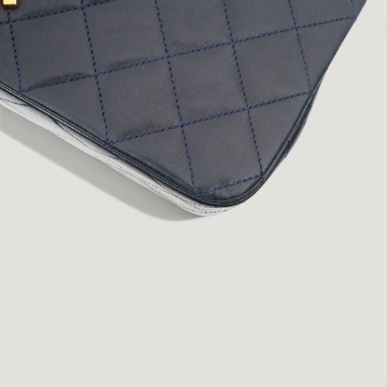 Image 1 of CHANEL FULL FLAP | NAVY BLUE
