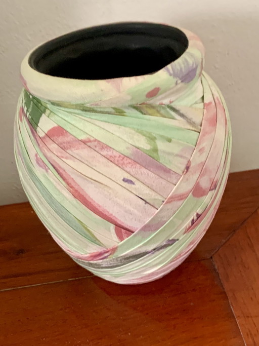 Draped Stoneware Vase by Emilio Robba for Drimmer 80-90s