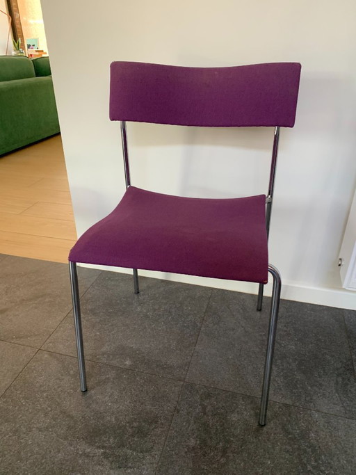 6 lila Lammhults Campus-Stühle – eetkamerstoelen, Textile (photo 2 of 14)