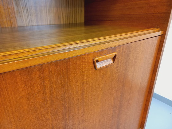 Image 1 of Vintage Scandinavian style teak secretary cabinet from the 60s