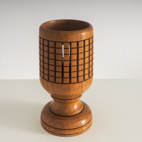 Vintage Wooden Lattice Accent Lamp – Table lamps (photo 4 of 15)