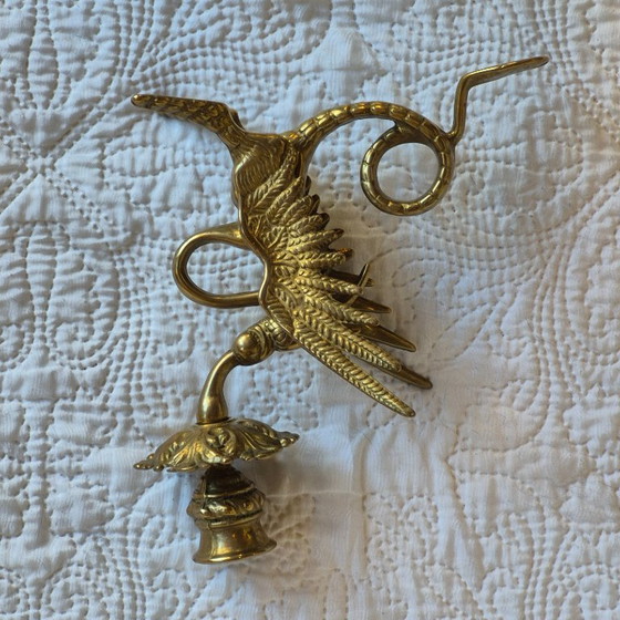 Coppia di portacandele con draghi alati – Stile Napoleone III – Metal (photo 11 of 13)