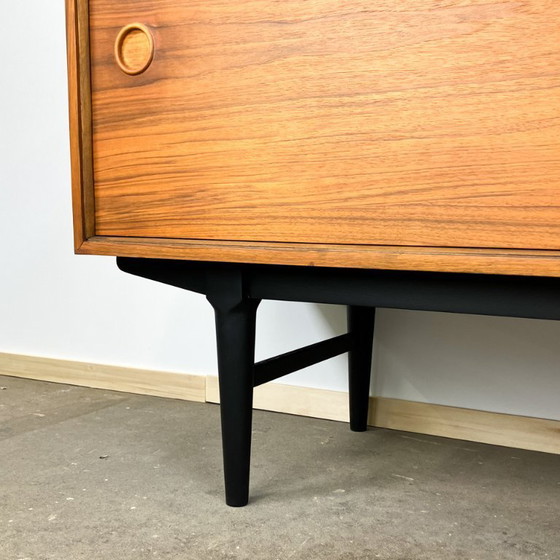 Image 1 of Sideboard by Lothar Wegner, walnut with black formica top, 1960s
