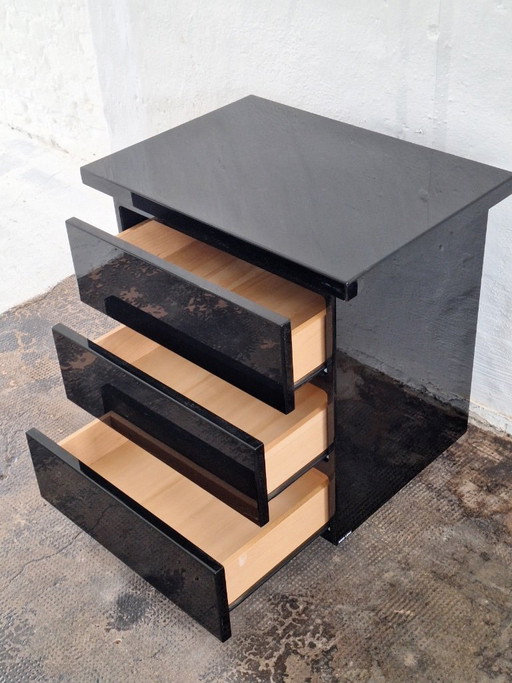 David Lange Roche Bobois Kommode, lackiert, signiert, 1970er Jahre