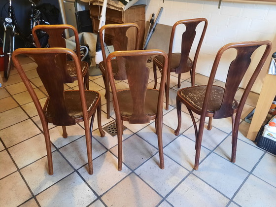 Image 1 of 6 100-year-old original Thonet chairs