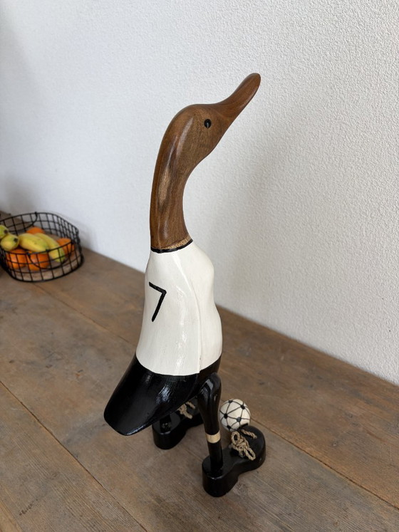 Anatra da calcio in legno fatta a mano | Oggetto decorativo | 43 cm – Oggetti decorativi (photo 8 of 8)