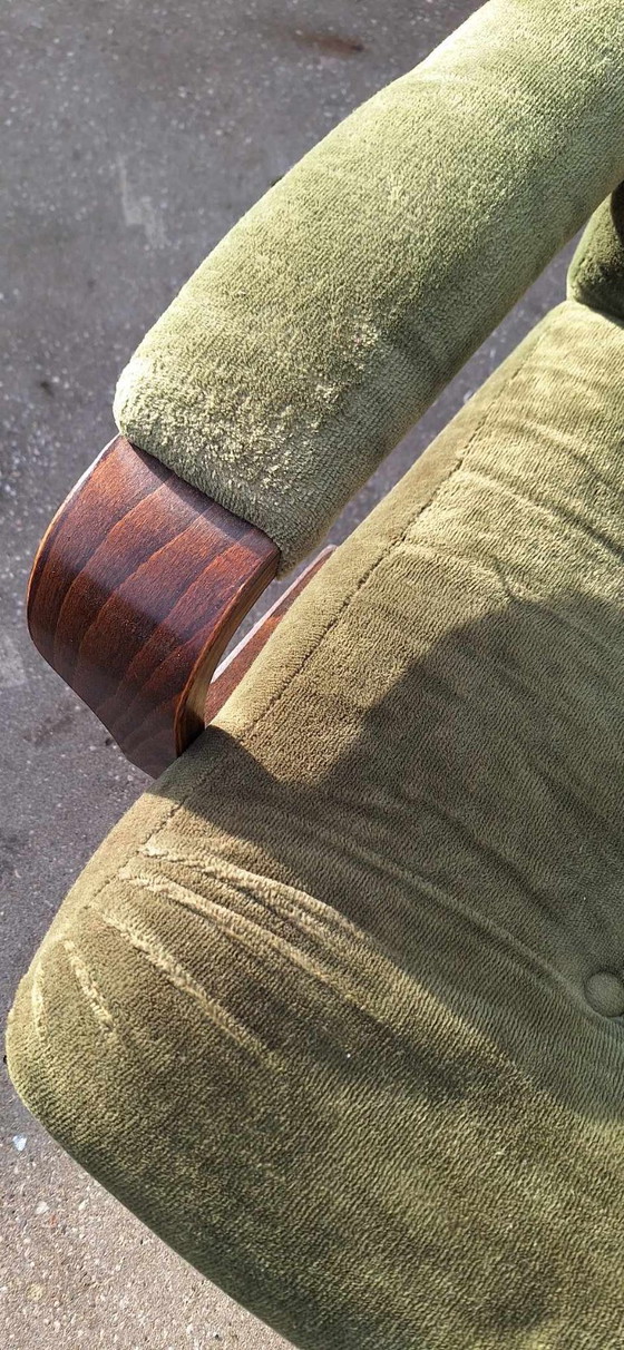 Image 1 of Set van 2 vintage 70'r design draaistoelen, fauteuil.