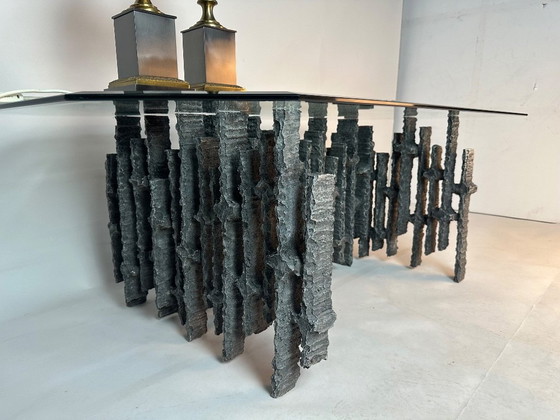 Image 1 of Brutalistische salontafel 1970's
