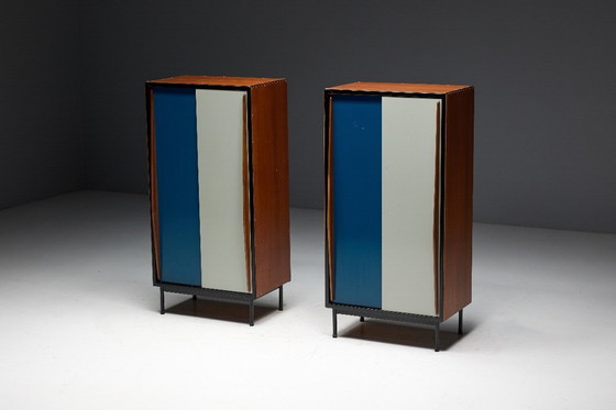 Image 1 of Armadi modernisti di Willy Van Der Meeren per Tubax, Belgio, anni '50