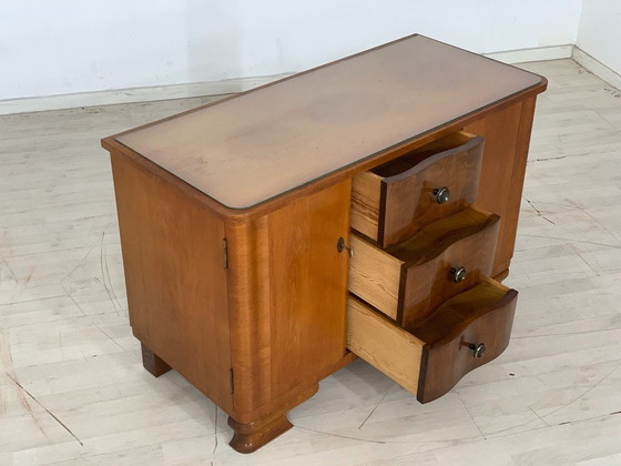 1960s Chest of Drawers Sideboard Cabinet Hallway Cabinet Living Room Cabinet VINTAGE – Wood (photo 3 of 9)