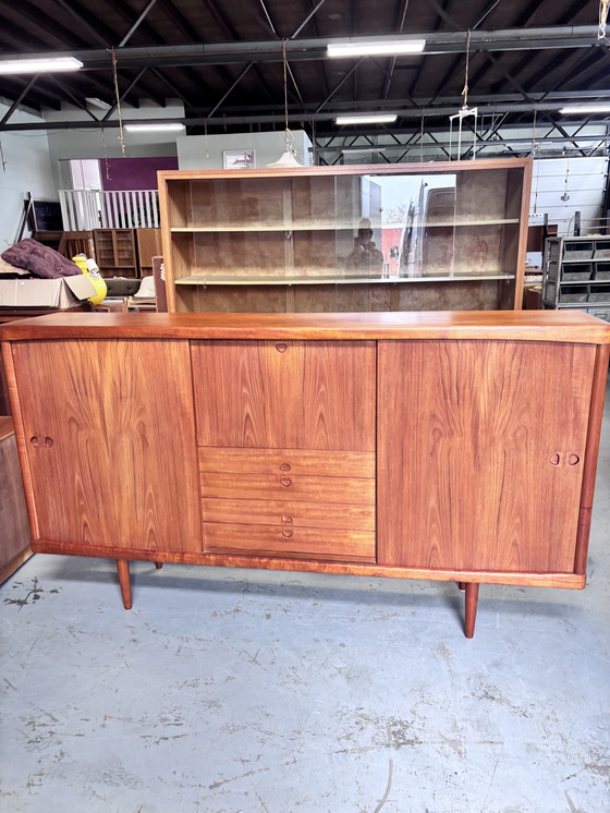 Image 1 of Vintage teak highboard deens design bramin