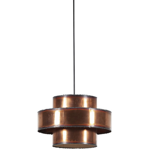 Lampe suspendue vintage en laiton par Svend Aage Holm Sørensen pour Holm Sørensen and Co, Danemark 1960