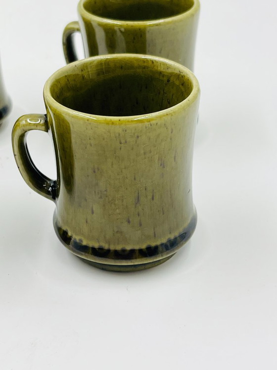 Image 1 of Set 6 Tazzine Espresso Deco Hälsingborg Bari 15/1 Oliva