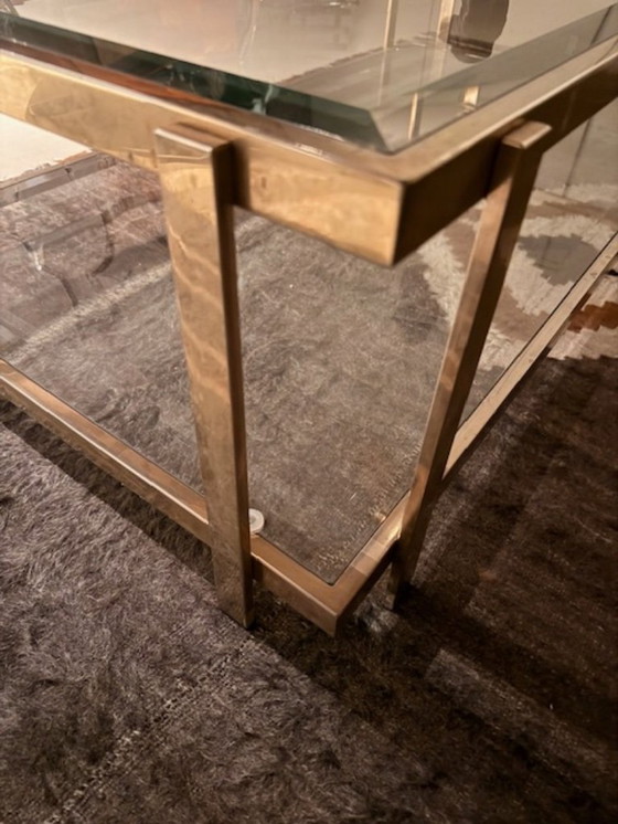 Image 1 of Tavolino da caffè/tavolino laterale Willy Rizzo / stile Hollywood Regency