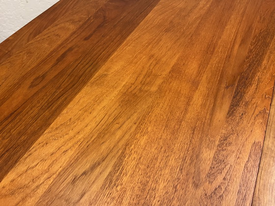 Image 1 of Ausziehbarer Dänischer Teak Esstisch von Glostrup