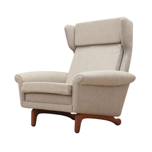 Poltrona in teak, design danese, anni '60, Designer: Aage Christiansen, Produzione: Erhardsen & Andersen