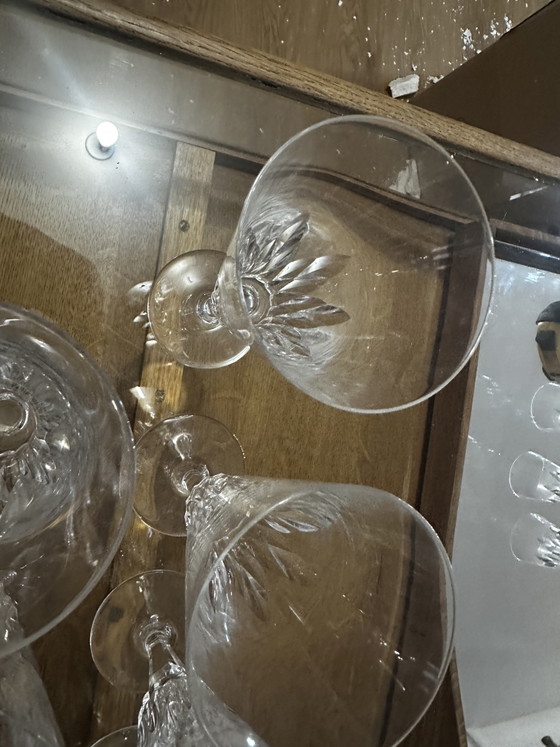 12 champagneglazen - Baccarat kristal, Carcassonne patroon - Uitstekende staat – Glazen & Karaffen, Crystal (photo 9 of 12)
