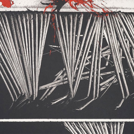 Image 1 of Emilio Scanavino, litografia a colori su carta, anni '70