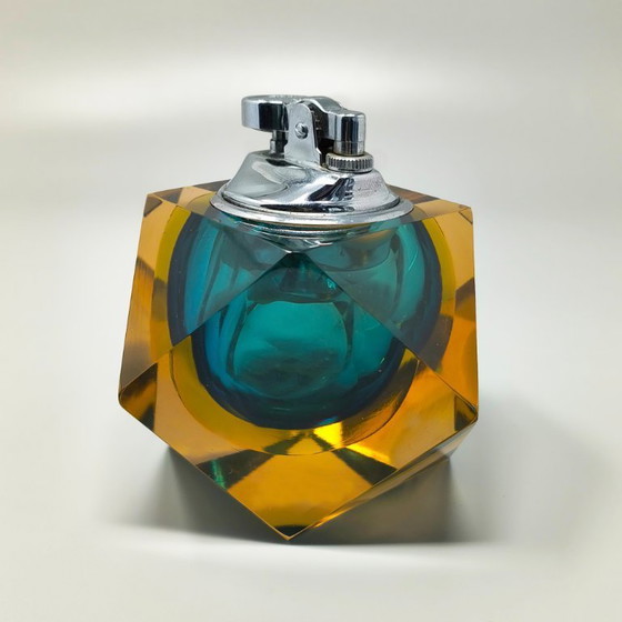 Image 1 of Briquet de table en verre de Murano Sommerso des années 1960, par Flavio Poli pour Seguso