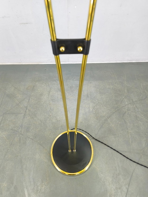 Image 1 of Mid Century Japanese Style Brass Floor Lamp, 1960s