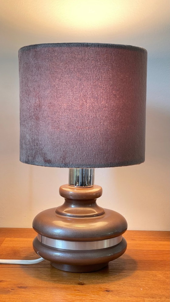 Image 1 of Lamp met rand, jaren 70