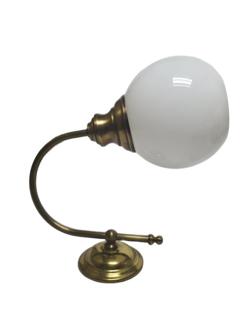 Art Deco wandlamp, Polen, jaren 1950 – wandlampen, Glass, Brass