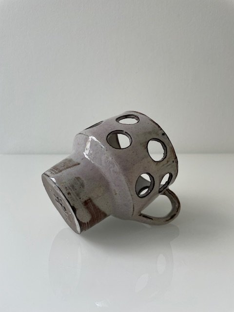 Image 1 of Vintage ceramic candle holder by Henk Potters - playful and sculptural design