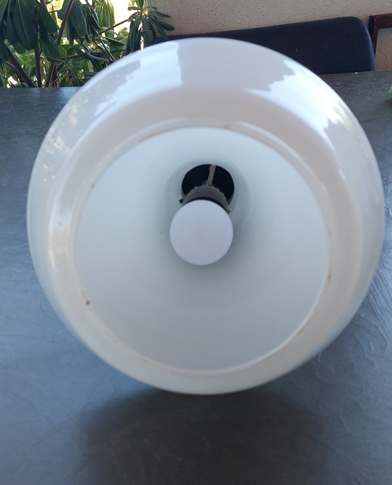 Image 1 of Suspension Murano blanche des années 1970