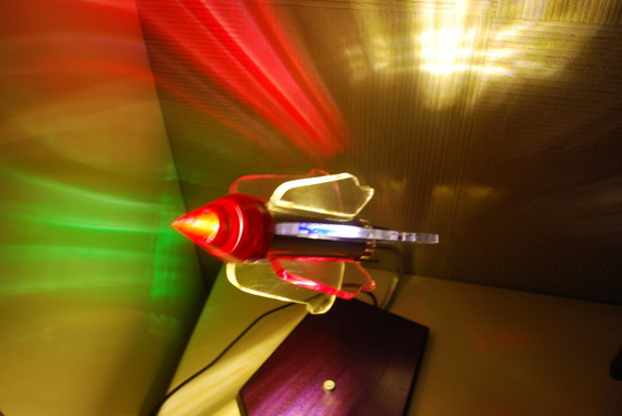 Image 1 of Space-Age Rocket Lamp