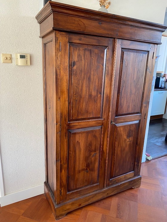 Image 1 of Colonial Teak Leg Cabinet