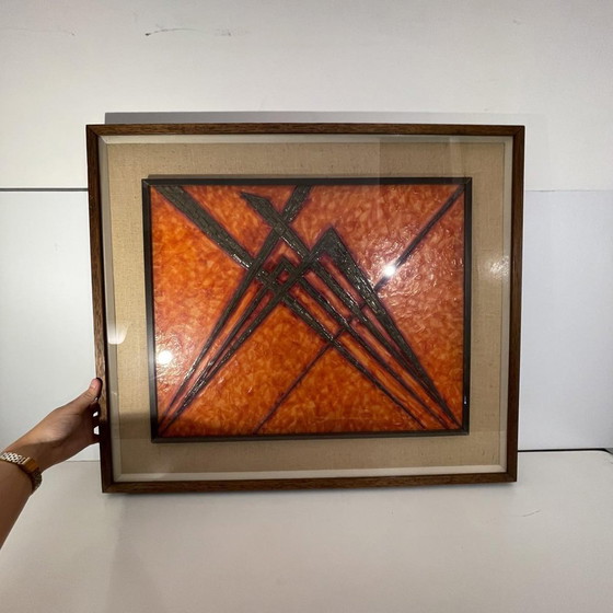 Antonio Secci, Composition abstraite brutaliste, Techniques mixtes sur panneau, 1969 – Peintures et dessins (photo 2 of 10)