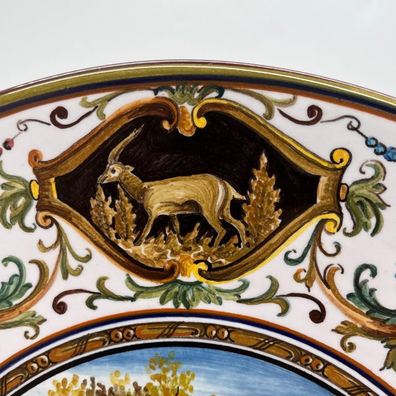 Laura Silvagni Faenza majolica wall plate, Italy 1987, Ø 30 cm – La Vecchia Faenza, Wall decoration, Ceramic (photo 5 of 14)