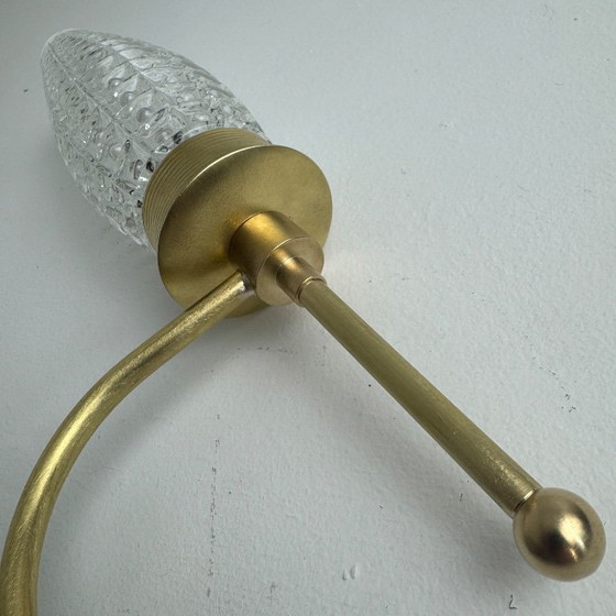 PAIR OF VINTAGE 1950S WALL LIGHTS – Brass (photo 6 of 10)