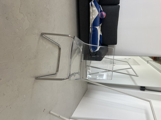 IKEA Tobias Design Buisframe Sgabello - Trasparente / Cromato
