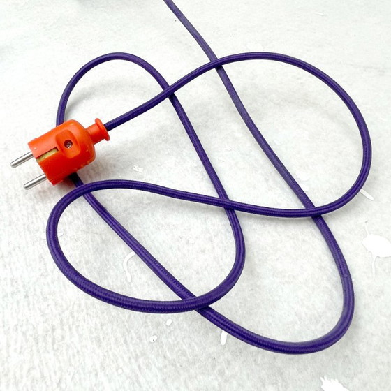 Op maat gemaakte grijze houten vloerlamp met koperkleurige kop – Vloerlampen, Metal, Rubber (photo 11 of 20)