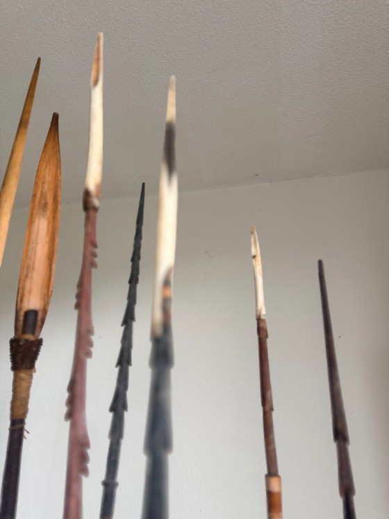 Arc et flèches des tribus Sepik et/ou Asmat de Papouasie-Nouvelle-Guinée – Objets déco, Bamboo (photo 4 of 17)