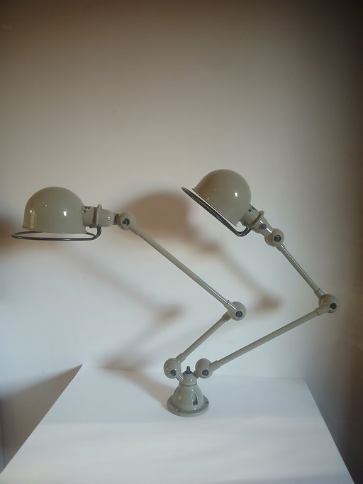 Jielde loft double ceiling lamp new condition khaki color