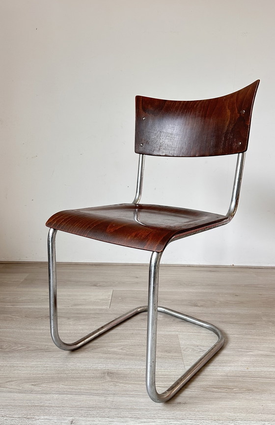 Image 1 of 4x Mart Stam Bauhaus-Stühle