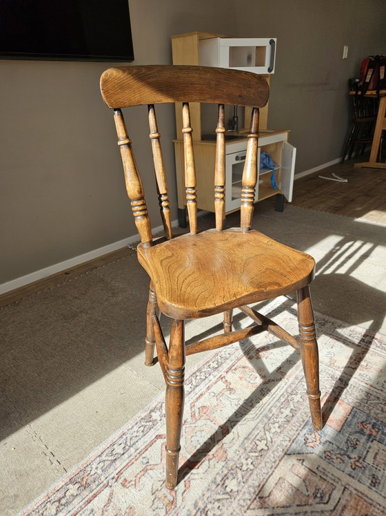 Image 1 of 4 stoelen en bois dur
