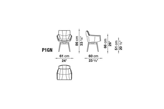 Image 1 of B&B Italia Husk Esszimmerstühle, 6 Stühle auf Lager